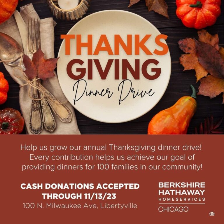 BHHS Chicago Libertyville - Thanksgiving Dinner Drive 2023